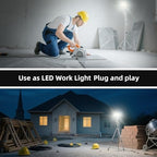3 Pack 120W Flood Lights Outdoor, 3CCT 3000/4500/6000K Selectable Floodlight Outside Light, 14400LM Super Bright IP66 Waterproof Security Lamps for Backyard Garage Garden - Image 5
