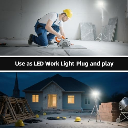 3 Pack 120W Flood Lights Outdoor, 3CCT 3000/4500/6000K Selectable Floodlight Outside Light, 14400LM Super Bright IP66 Waterproof Security Lamps for Backyard Garage Garden - Image 5