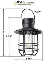 Xodus Battery Operated Outdoor LED Edison Lantern, 8-inch - Image 2