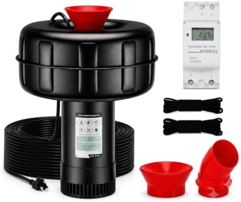 Pond Fountain Aerator, 1HP 110V 15000 GPH Fountain Pump Lakes(Black) by BOFEKTE15000GPHPondFountai