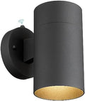 Ken & Ricky Dusk to Dawn Outdoor Wall Sconce Lights,Cylinder,Black,1 PK by KenRicky