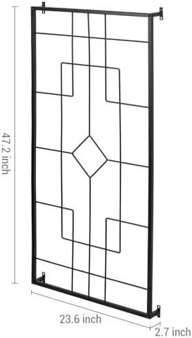 MyGift 3.9 Ft Metal Garden Trellis, Wall Mounted Climbing Plant Support - Image 5