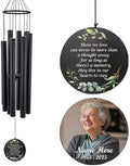 Personalized Wind Chimes, Sympathy Gifts, Custom Photo Wind Chime for Loss of Loved Dad/Mom/Lover, in Memory of Husband/Wife, 36inch Wind Chimes for Condolences by ExtrabilyOfficial