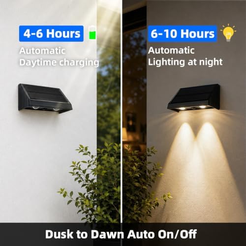 Solar Fence Lights Outdoor for Wall, Step, Deck, Railing, Porch, Address - Image 2