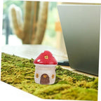 Milisten 4pcs Miniature Fairy Garden Accessories Moss Decor Small Succulent Planters for Home Use Colorful Flower and Leaf Ornaments for Fairy House Decoration - Image 6