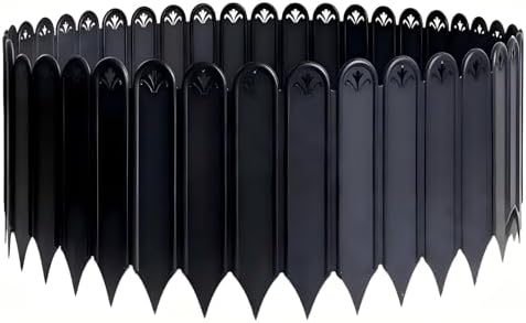 Landscape Edging - 30pcs Plastic Garden Edging,Single Piece Size:11 * 8inch by RUCOINGARDENHOME