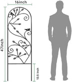 AMAGABELI GARDEN & HOME 2 Pack Garden Trellis for Climbing Plants 47" x 16" Black Iron Potted Support Vines Metal Wire Plant Trellis for Climbing Vegetables Flower Patio Roses Cucumbers Supports - Image 6