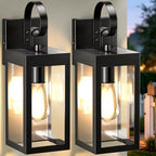 14" Solar Wall Light Outdoor, Dusk to Dawn Solar Porch Light, 2Pack by Anrikey
