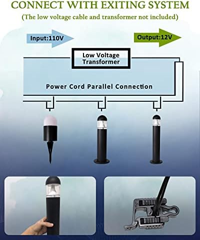 Low Voltage Landscape Pathway Lights(2 Pack) and 50 Lumen RGB&Warm Solar Post Cap Lights(1 Pack) - Image 4