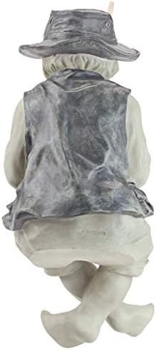 Design Toscano NG32122 Frederic the Little Fisherman of Avignon Lightweight Polyresin Statue, 15 Inch, Two Tone Stone - Image 3