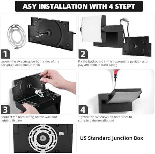 Outdoor Wall Lights 40W 350 ° Rotation Flood Light LED - Image 6