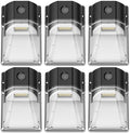 30W LED Wall Pack Light, Dusk to Dawn Outdoor Lighting Sensor, 3600LM, 5000K, LED Outdoor Wall Lights, 120Vac IP65 Waterproof Security Flood Light for Commercial, Porch, Garage, Garden, 6 Pack by GGJIA
