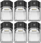 30W LED Wall Pack Light, Dusk to Dawn Outdoor Lighting Sensor, 3600LM, 5000K, LED Outdoor Wall Lights, 120Vac IP65 Waterproof Security Flood Light for Commercial, Porch, Garage, Garden, 6 Pack by GGJIA