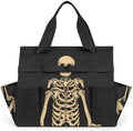 Funny Halloween Garden Tool Bag, Garden Tote Storage Bag with 10 Pockets, Indoor and Outdoor Sugar Skull Goth Gardening Tool Organizer for Women Men by CURLYOOT