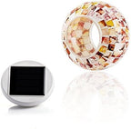 Waterproof Color Changing Table Lamp, Solar Powered Mosaic Glass Ball LED Garden Lawn Night Light Lamps, Party Lights for Home,Yard, Indoor,Outdoor Decoration Lights (Granite) - Image 2