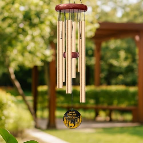 Personalized Hunting Memorial Wind Chime – “Until We Hunt Again” Wind Chimes – Custom Name & Years – Outdoor Sympathy Gift for Hunters, Dad, or Grandpa – Memorial Garden Remembrance Chime - Image 3