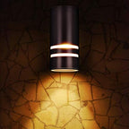 rosykite Brown Outdoor Wall Sconce, Modern Patio Exterior Light Fixture - Image 2