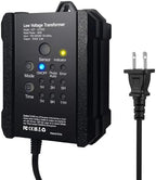 Gardenreet 65W Low Voltage Landscape Lighting Transformer with Timer and Photocell Sensor IP65 Waterproof, 12V DC for Outdoor LED Pathway, Spotlights by Gardenreet