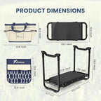 VOPEAK Garden Kneeler and Seat Heavy Duty, Foldable Garden Stool with Upgraded Widened Thick Kneeling Pad, Stable Garden Kneeler with 2 Large Tool Bags, Gardening Gifts for Women, Men, Seniors, Blue - Image 2