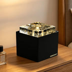 7.09'' Indoor Tabletop Water Fountain with LED Light, Crystal Water Feature by Desgmomy