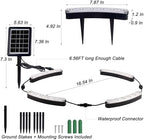 FORUP Solar Tree Lights Multicolor Changing, 360° Ring Uplight, Ground Stake, 3 Dimming, Auto On/Off, IP44 Waterproof, Solar Landscape Light, Adjustable Inner Diameter for Garden Palm Party Decor - Image 2
