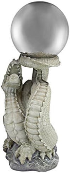 Design Toscano Sir Sagremor's Dragon Sculpture with Glass Gazing Orb - Image 4
