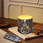 Novelty Happy Halloween Pumpkin Flameless LED Candles Electric Pillar Candle with Remote Timer Color Changing Control Long Lasting Pack of 4 for All Hallows' Eve Decor - Image 3
