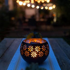 Original Solar Fire Bowl (1-Pack) Outdoor Waterproof Solar Lanterns - Metal Porch Lights with Flickering Flame for Tabletop, Patio, Garden & Landscape Decor (Matte Black) by SolarFireBowl