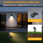 8 Pack Outdoor Low Voltage Landscape Lighting with Transformer - Image 5
