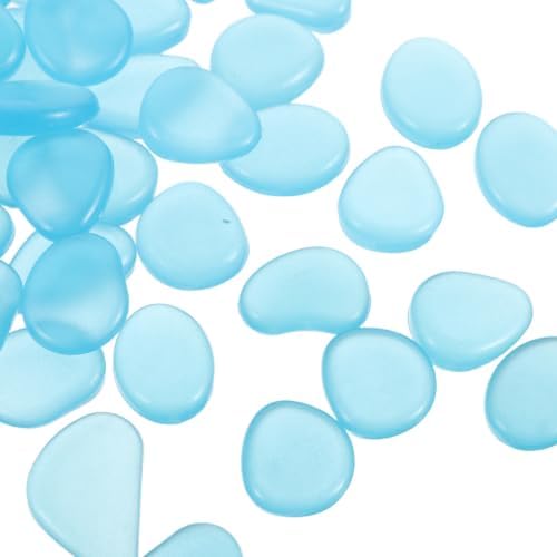 400pcs Handmade Glow in Dark Resin Pebbles for Garden Paths - Image 3