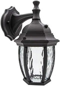 Maxxima LED Black Outdoor Wall Light, 580 Lumens 3000K, Dusk to Dawn Sensor by MaxximaLEDLighting
