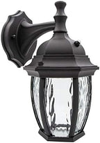 Maxxima LED Black Outdoor Wall Light, 580 Lumens 3000K, Dusk to Dawn Sensor by MaxximaLEDLighting