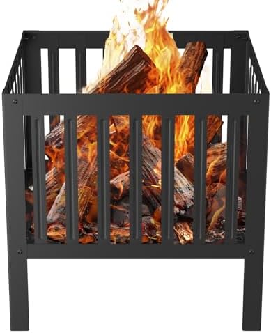 16 x16 Inch Square Fire Pit/Bonfire Pit for Garden Family Party & Camping by YSEJOMP
