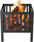 16 x16 Inch Square Fire Pit/Bonfire Pit for Garden Family Party & Camping by YSEJOMP