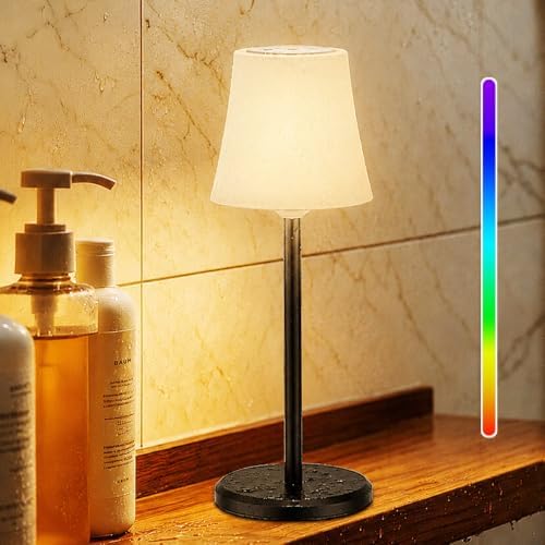 2 Pcs Watrerproof Shower Lamp led Rechargeable Cordless Touch Lamps by Ainostone