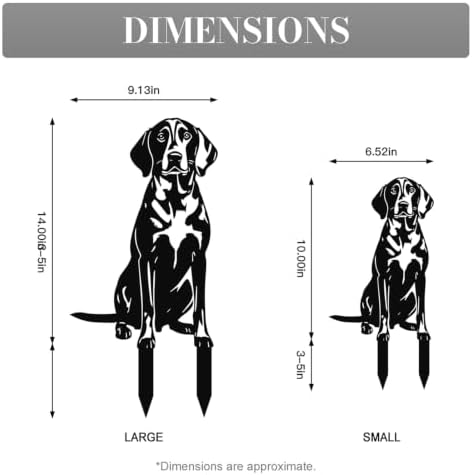 14" American English Coonhound Statue Garden Stake - Image 4