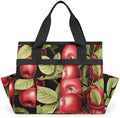 Apples Garden Tool Bag Organizer Heavy Duty Fruit Green Leaf Gardening Tote Bag with 10 Pockets for Women Men Gardening Gifts by Home