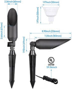 LEONLITE 4-Pack 9 Inch Landscape Spotlight with 7W 3000K MR16 Bulbs - Image 6