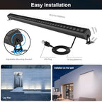RGBCW Wall Washer Lights, 180W Stage Wash Light Bar Smart APP & Remote Control, Group, Memory,Timing, Music Sync Function, Color Changing Linear Wash Light for Stage Birthday Party Wedding - Image 6