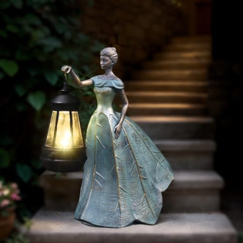 Sheaifun Solar Garden Fairy Statue Outdoor Decor for Outside with Lights - Image 6