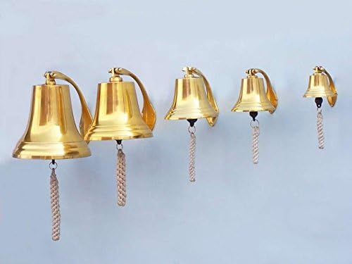Hampton Nautical BL2021-9B Brass Plated Hanging Harbor Bell 7" - Nautical Decor - Nautical Home Decoration - Image 7