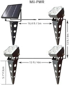 Solar Spot Lights Outdoor Waterproof IP65 Landscape Spotlights with Metal Stake 42ft Cable 3-in-1 Cool White Auto On/Off Dusk to Dawn Uplights for Flag Pole Trees Garden Yard Landscape Downlight - Image 3