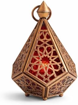 Set of 2 Moroccan Brass Wall Lamp Sconce Home Decor, Handmade Lighting Copper Metal Lights Turkish Lamp, Ramadan Candle Lantern, Candle Holder, Indoor Outdoor, Patio, Porch, Shelf, Garden (Pyramid) - Image 4