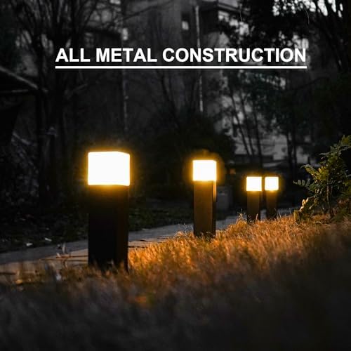 GOODSMANN 8 PK Low Voltage LED Bollard Path Lights 2W 100 Lumen Bronze - Image 5