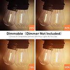 Banord 102 FT Outdoor String Lights, Waterproof Patio Lights with 35 Bulbs - Image 3