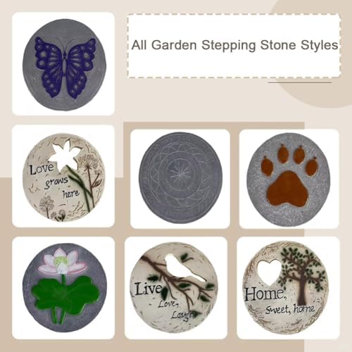 GZHERVICES Round Stepping Stones, Garden Stepping Stones, Courtyard Path Stepping Stones, Decorative Garden Stones, Polished River Stones for Garden Decoration(Multi-Colored-D) - Image 4