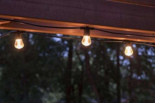 Enbrighten LED Bistro Outdoor String Lights, 24ft, 12 Shatter Resistant Lifetime Bulbs, 2200K Warm White, Weather Resistant, Indoor/Outdoor, Commercial Grade, Perfect for Backyard, Porch, Patio, 38356 - Image 3