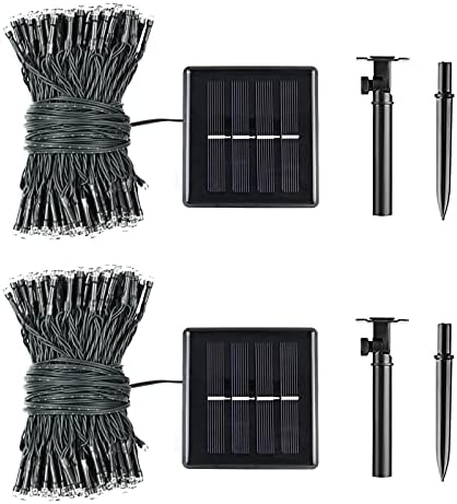 Solar Christmas lights Outdoor 2 Pack 480 LED Solar String Light Multicolor - Image 6