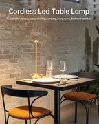 Portable Led Cordless Lamp Table Light 2 Pack, Rechargeable 6000mAh Battery Outdoor Table Lamp for Dinning Restaurant Patio Bedroom Camping, IP54 Waterproof, Dimmable - Image 3