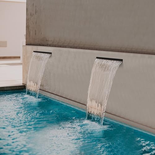 Pond Waterfall Kit with 600GPH Pump & 8-inch 304 Stainless Steel Spillway - Image 2